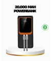 Powerbank 20000 mAh 22.5W Hızlı Şarjlı ve Kompakt Çoklu Kablo Çıkışlı