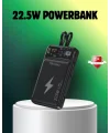 Powerbank Dahili Ekranlı 10000 mAh Çift Kablolu
