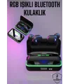 Powerbank Özellikli Kablosuz Bluetooth Kulaklık RGB Işıklı