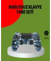 PS4 Kablosuz Oyun Kolu Gecikmesiz Bağlantılı Ergonomik Tasarımlı