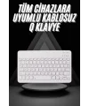 Q Klavye Türkçe Bluetooth Klavye Tüm Cihazlara Uyumlu Kablosuz