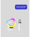 Renkli Işıklı Astronot Mini Bluetooth Speaker ve Karaoke Mikrofon