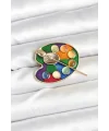 Ressam Paleti Model Broş