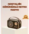 Retro Bluetooth Radyo – Nostaljik Tasarım TF Kart ve USB Destekli
