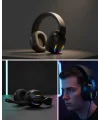 RGB Aydınlatmalı Kablosuz Oyuncu Kulaklığı Konsol ve PC Uyumlu