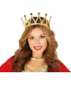 Rönesans Kostümlü Kraliyet Ortaçağ Altın Gold Kraliçe Prenses Tacı