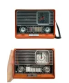 Saatli Fenerli Bluetooth Nostaljik Radyo AUX SD USB Girişli Bluetooth Hoparlör