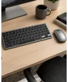 Şarjlı Kablosuz Klavye ve Mouse Seti Kompakt Taşınabilir Tasarım