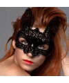Siyah Renk Dantel Kesim Dantel İşlemeli Balo Parti Maskesi 7 No