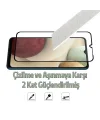 SM Galaxy A12 Full Glue Full Kaplama Tempered Cam Ekran Koruyucu-(5775)