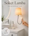 Soket Tipi Ayarlanabilir Başlıklı Dekoratif Gece Lambası