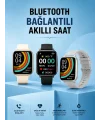 Titreşimli Sağlık Takipli Yeni Nesil Akıllı Saat  400mAh Batarya Kapasiteli