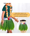 Tropikal Esintili Hawaii Yapraklı Parti Eteği Çocuk Boy