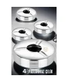 Turk 4 lü Set Çelik Küllük Vercher Design