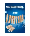 Turk Ahşap Çamaşır Mandalı 72 ADET