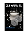 Turk Çelik Bulaşık Teli Çelik Bulaşık Ovalama Teli 8 ADET