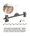 Turk Etek Pantolon Eşarp Kıskaçlı Askı 8 li SET