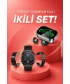 TWS Bluetooth Kulaklık ve Akıllı Saat Uyku Takibi Nabız Ölçer Uzun Pil Ömrü