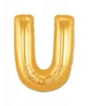 U Harf Folyo Balon Altın Renk  40 İnç