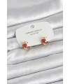 Uğur Böceği Model Gold Renk Pirinç Çocuk Küpe