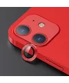 USAMS İPhone 12 - 12 Mini 3D Metal Çerçeveli Kamera Lens Koruyucu-(5775)