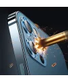 USAMS İphone 12 Pro 3D Metal Çerçeveli Kamera Lens Koruyucu-(5775)