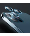 USAMS İphone 12 Pro Max 3D Metal Çerçeveli Kamera Lens Koruyucu-(5775)