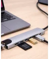 USB C Çoklu Port Adaptör HDMI USB Ethernet SD Kart Hub