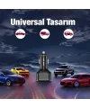USLİON 30W 2 USB + Type-C Girişli QC3.0 Hızlı Araç Çakmaklık Şarjı-(5775)