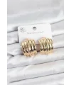 Vintage Model 316L Çelik Gold Renk Kadın Küpe