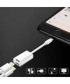 Y Cable İPhone 14-13-12 11 Lightning Kulaklık +şarj Usb Adaptörü-(5775)