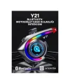 Y21 Rgb Işık Efektli Intercom Bluetooth Motosiklet Kask Kulaklığı Intercom Kulaklık