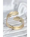 Yaprak Model Gold Renk Kadın Bileklik
