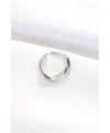 Yassı Silver Renk Ayarlanabilir Yüzük