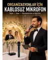 Yeni Nesil Kablosuz El Mikrofonu Seti Dijital Ekranlı Çift Mikrofonlu