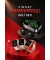Yeni Nesil Kaliteli Akıllı Saat ve Kablosuz Bluetooth Kulaklık Yüksek Ses Kaliteli