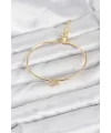 Yıldız Model Gold Renk Kadın Bileklik