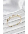 Yıldız Model Gold Renk Pirinç Kadın Bileklik