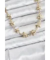 Yıldız Model Pirinç Gold Renk Kadın Kolye