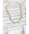 Yıldız Model Pirinç Gold Renk Kadın Kolye