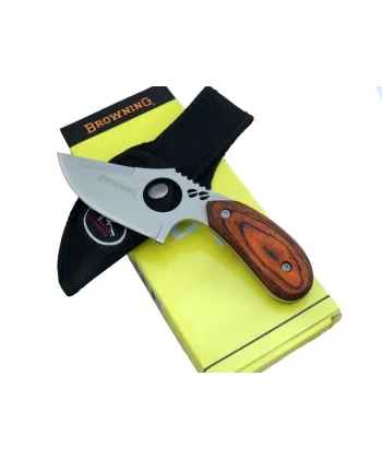 087 Yüzme Kamp Bıçak 16 Cm - Ahşap Sap, Özel Kılıflı