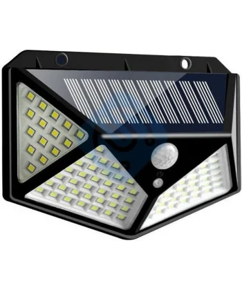 100 Led Dış Mekan Solar Aydınlatma Fotoselli Solar Lamba Hareket Sensörlü