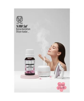 %100 Saf Japon Kiraz Çiçeği Esansı - Ütü Buhardanlık ve Koku Makineleri İçin 10 ml