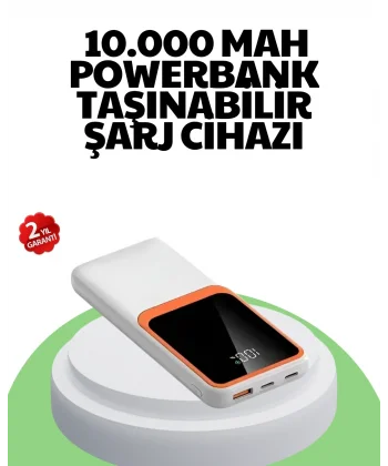 10000 mAh Hızlı Şarj Destekli Powerbank – Hafif Kompakt ve Güvenli