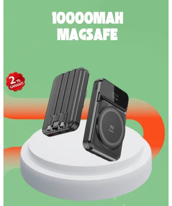 10000 mAh Kablosuz Hızlı Şarj Destekli Powerbank – 15W PD20W Type-C Girişli