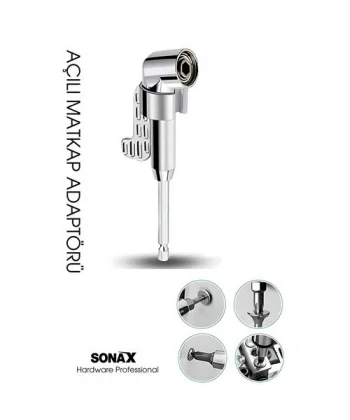 105° Açılı Matkap Adaptörü Seti – 1/4” Hex Şaftlı
