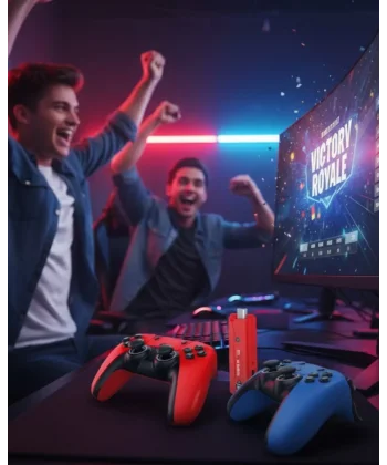 10K HD Android Oyun Konsolu 64GB Çift Kumandalı TV Stick