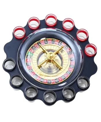 12li Shot Bardaklı Rulet Oyunu Siyah Alk2547