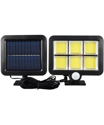 120 Cob Led Solar Panelli 3 Modlu Duvar Lambası Mz-302