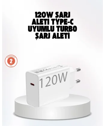 120W Güçlü Hızlı Şarj Adaptörü ve Type-C Kablo Seti – Güvenli Şarj Teknolojisi